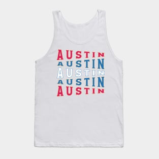 TEXT ART USA AUSTIN Tank Top